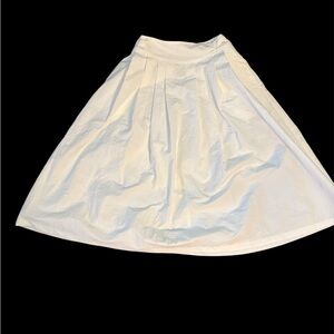 Women's midi NYLON boat flare-skirt